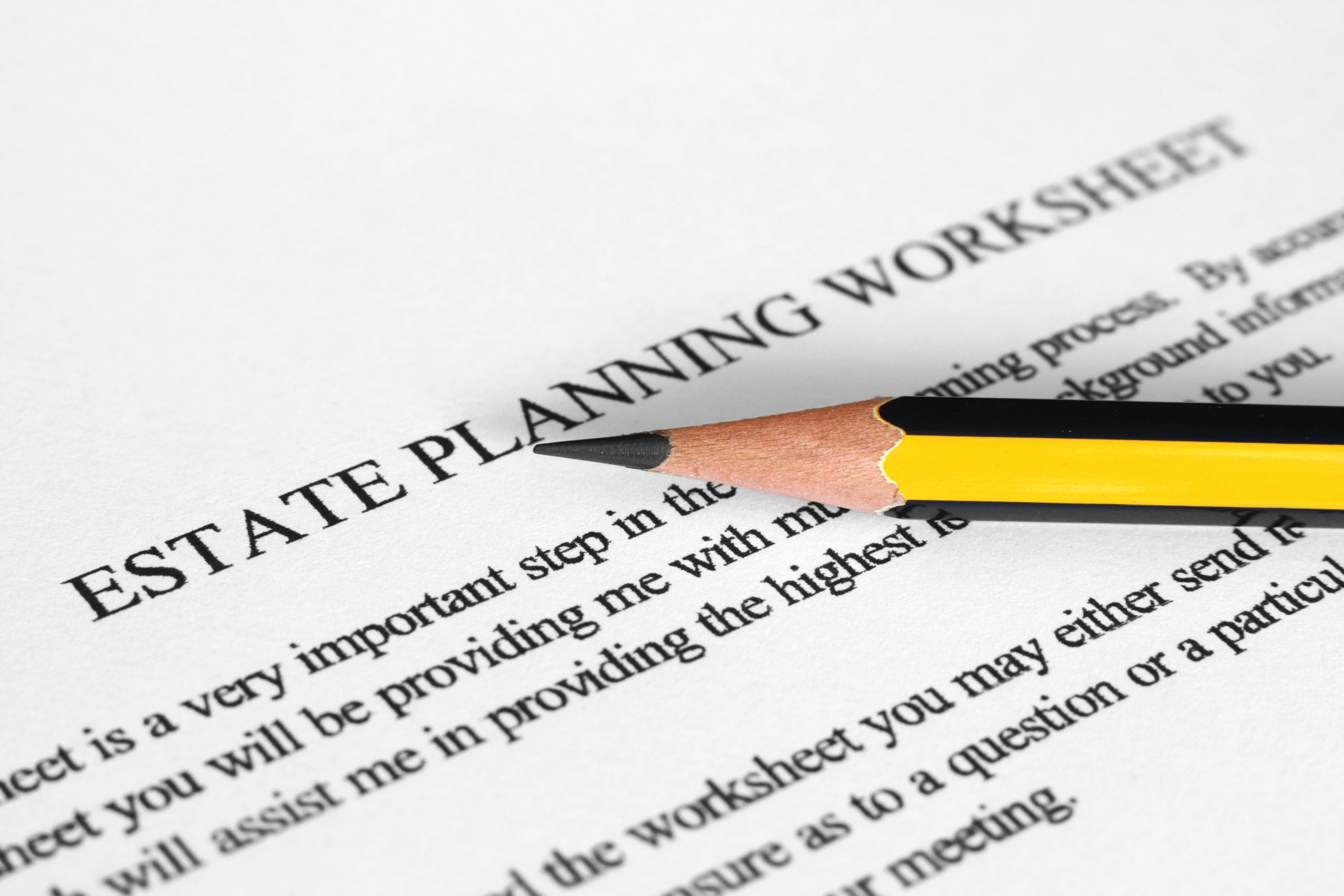 Estate Planning worksheet